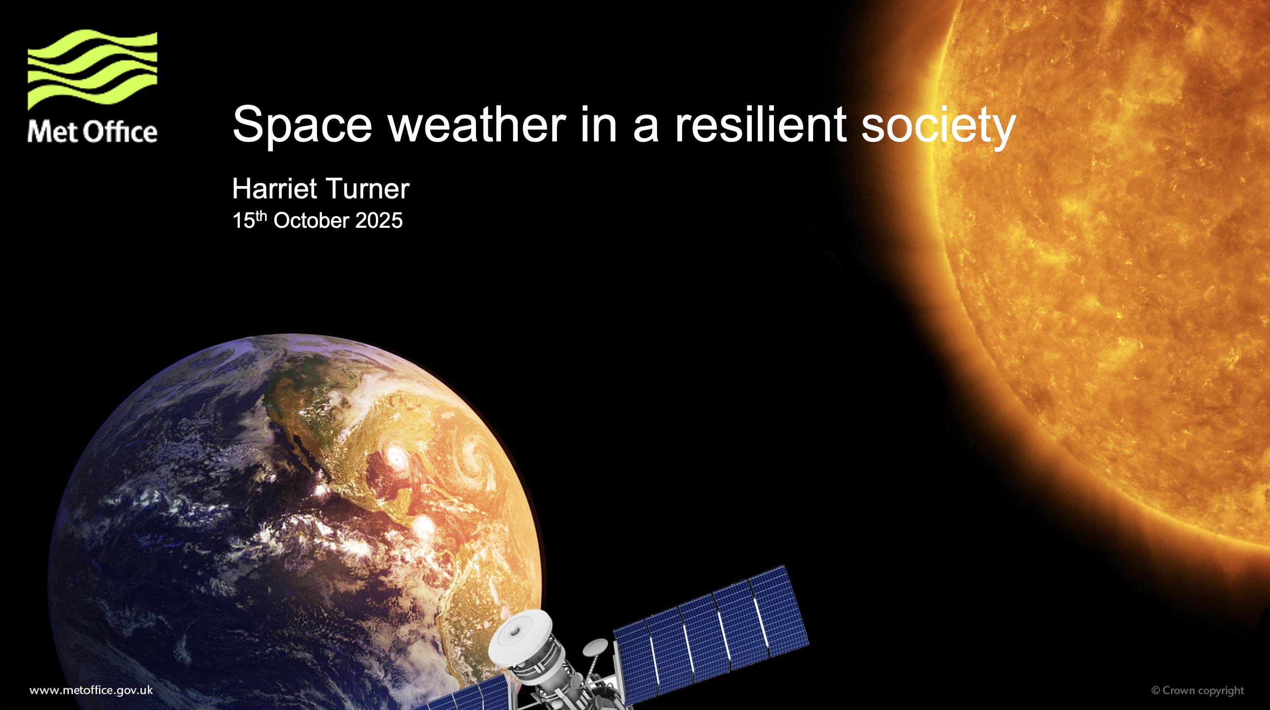 Space Weather in a Resilient Society